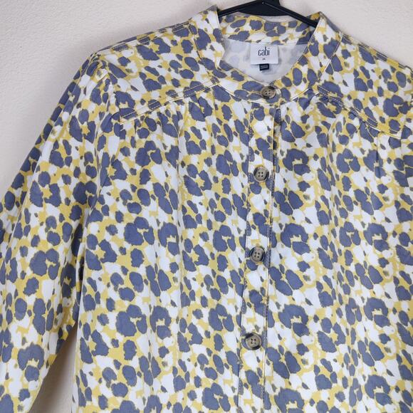 Cabi The Dreamer Providence Shirt Jacket Medium Safari Leopard Jungle Print - Picture 3 of 14